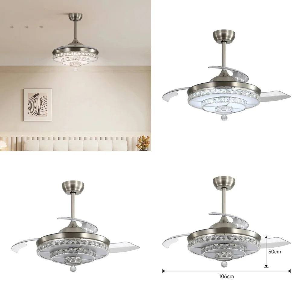 2026 for Modern Minimalist Ceiling Fan Light with LED Silent Reversible Motor for Bedroom Living Room Dining Room Air
2026 for Modern Minimalist Ceiling Fan Light with LED Silent Reversible Motor for Bedroom Living Room Dining Room Air