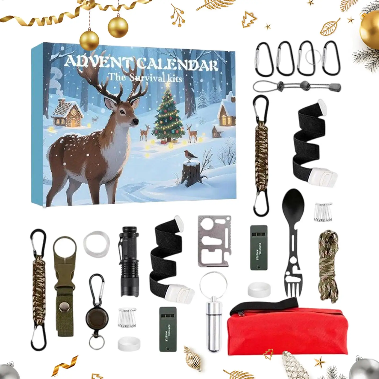 Survival Tool Countdown Calendar Christmas Count Down Calendar with Survival Tools 2025 Outdoor Safety Gears with Bag for Adults
Survival Tool Countdown Calendar Christmas Count Down Calendar with Survival Tools 2025 Outdoor Safety Gears with Bag for Adults