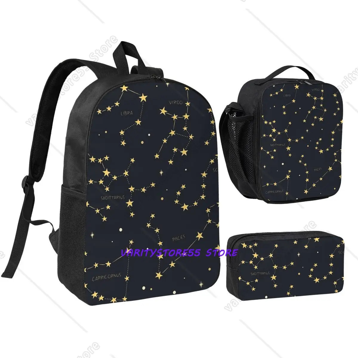 Zodiac Constellations Space Backpack Boys Girls BookBag School Bag Shoulder Bags 3ps Insulated Lunch Bag Pencil Case
Zodiac Constellations Space Backpack Boys Girls BookBag School Bag Shoulder Bags 3ps Insulated Lunch Bag Pencil Case