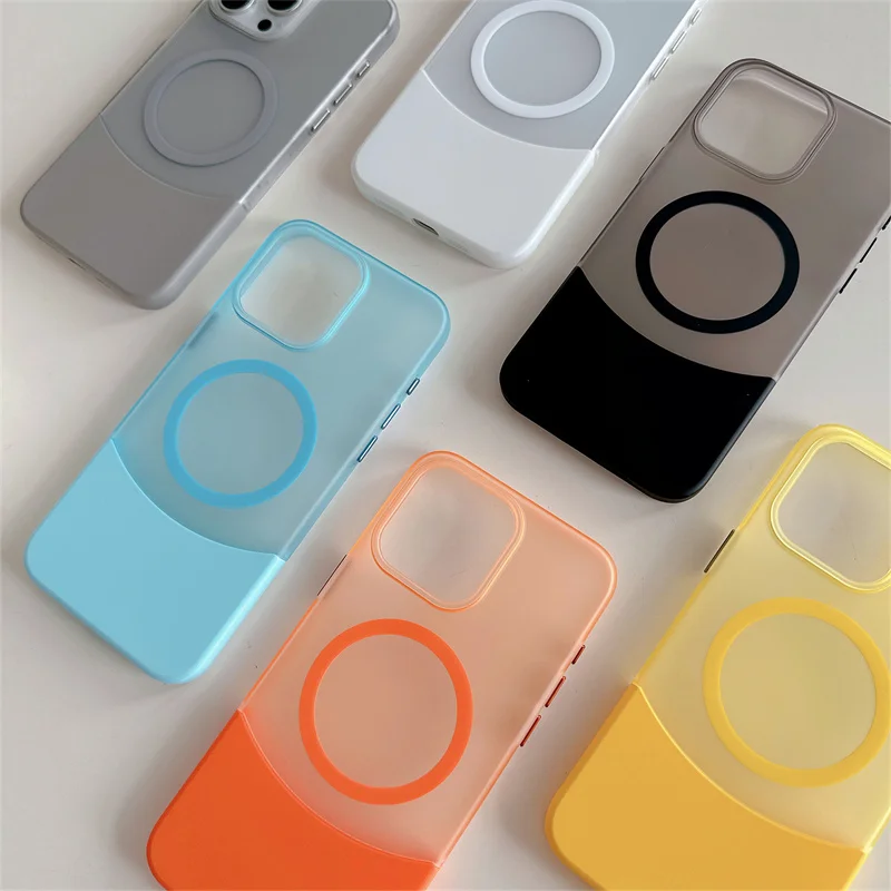 Splicing Color Magnetic Transparent Phone Case For iPhone 15 14 13 12 11 Pro Max bare metal Wireless Charging Phone Case
Splicing Color Magnetic Transparent Phone Case For iPhone 15 14 13 12 11 Pro Max bare metal Wireless Charging Phone Case