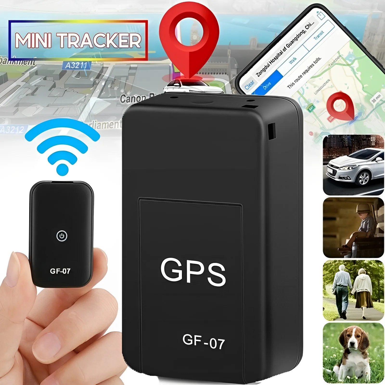GF-07 GPS Tracker Strong Magnetic Car GPS Locator 350mA Vehicle Car Truck Bike Real Time Positioning Device Anti Theft Locator
GF-07 GPS Tracker Strong Magnetic Car GPS Locator 350mA Vehicle Car Truck Bike Real Time Positioning Device Anti Theft Locator