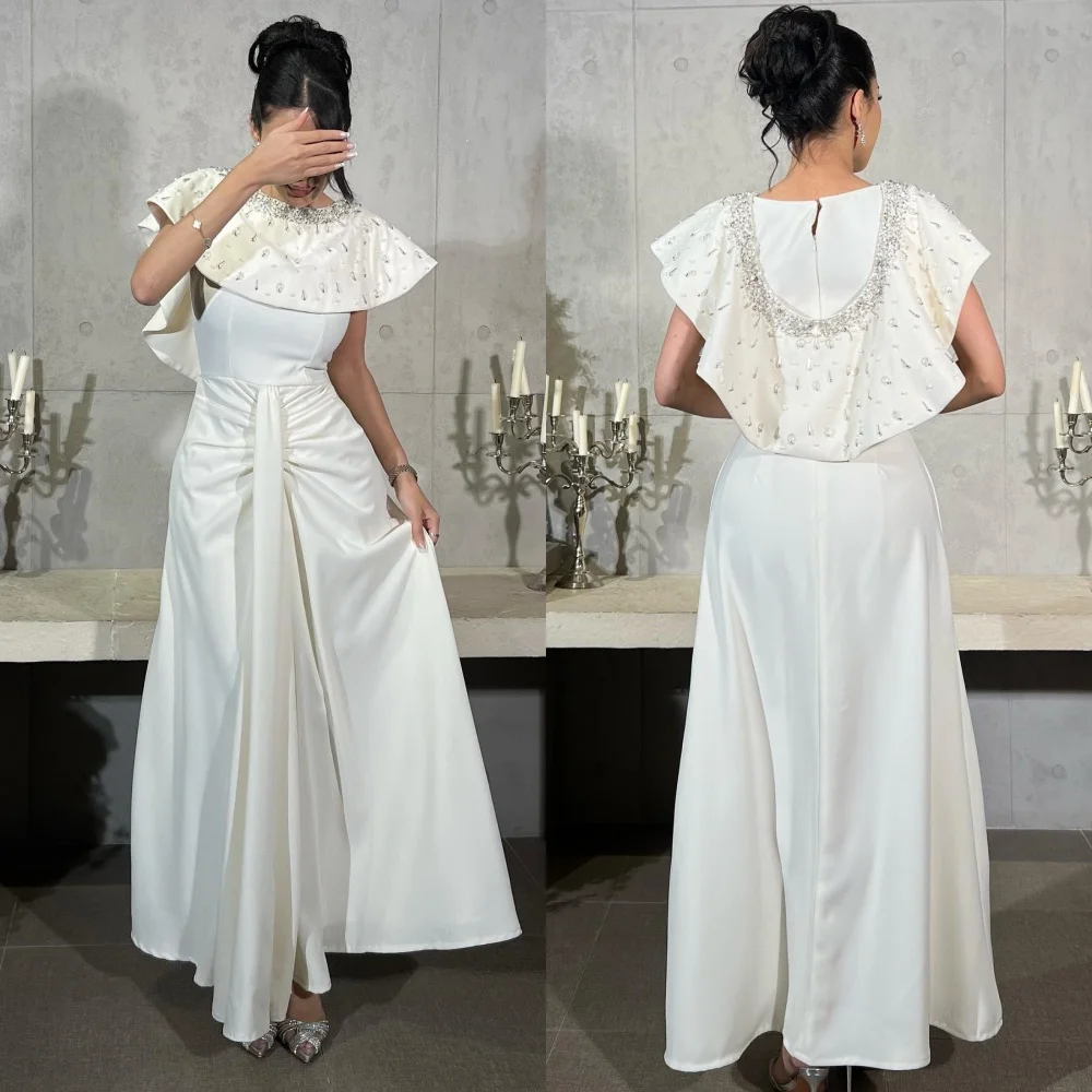 Customized Simple Jersey Sequined Pleat A-line Jewel Midi Dresses Bespoke Occasion Modern Style Fashion
Customized Simple Jersey Sequined Pleat A-line Jewel Midi Dresses Bespoke Occasion Modern Style Fashion