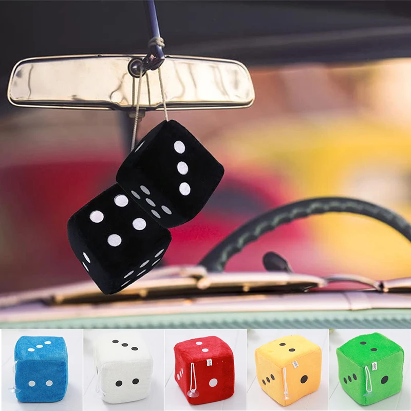 2Pcs Car Styling Rearview Mirror Ornaments Plush Dices Car Pendant Colorful Plush Dice Crap Auto Interior Decoration Accessories
2Pcs Car Styling Rearview Mirror Ornaments Plush Dices Car Pendant Colorful Plush Dice Crap Auto Interior Decoration Accessories