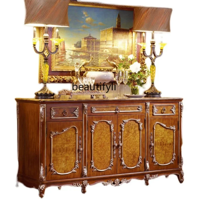 Шкаф-буфет из цельного дерева в европейском стиле, домашний шкаф для хранения чая, винтажный шкаф, дизайнерская мебель
Шкаф-буфет из цельного дерева в европейском стиле, домашний шкаф для хранения чая, винтажный шкаф, дизайнерская мебель