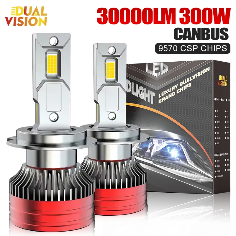 Dualvision 6000K HB3 HB4 9005 9006 H1 H7 H4 H11 Bulb Led Lamp CSP 9570 Chips Car Headlight Light 300W 30000LM Fog Lights Lamps
Dualvision 6000K HB3 HB4 9005 9006 H1 H7 H4 H11 Bulb Led Lamp CSP 9570 Chips Car Headlight Light 300W 30000LM Fog Lights Lamps