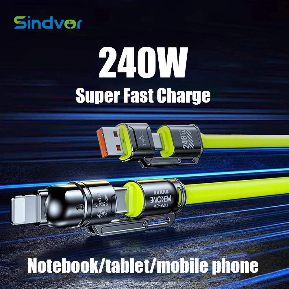 Кабель для суперзарядки 240 Вт, несколько функций, 4 в 1, USB C — USB Type C, шнур для быстрой зарядки данных для iPhone 15 MacBook Samsung Huawei
Кабель для суперзарядки 240 Вт, несколько функций, 4 в 1, USB C — USB Type C, шнур для быстрой зарядки данных для iPhone 15 MacBook Samsung Huawei