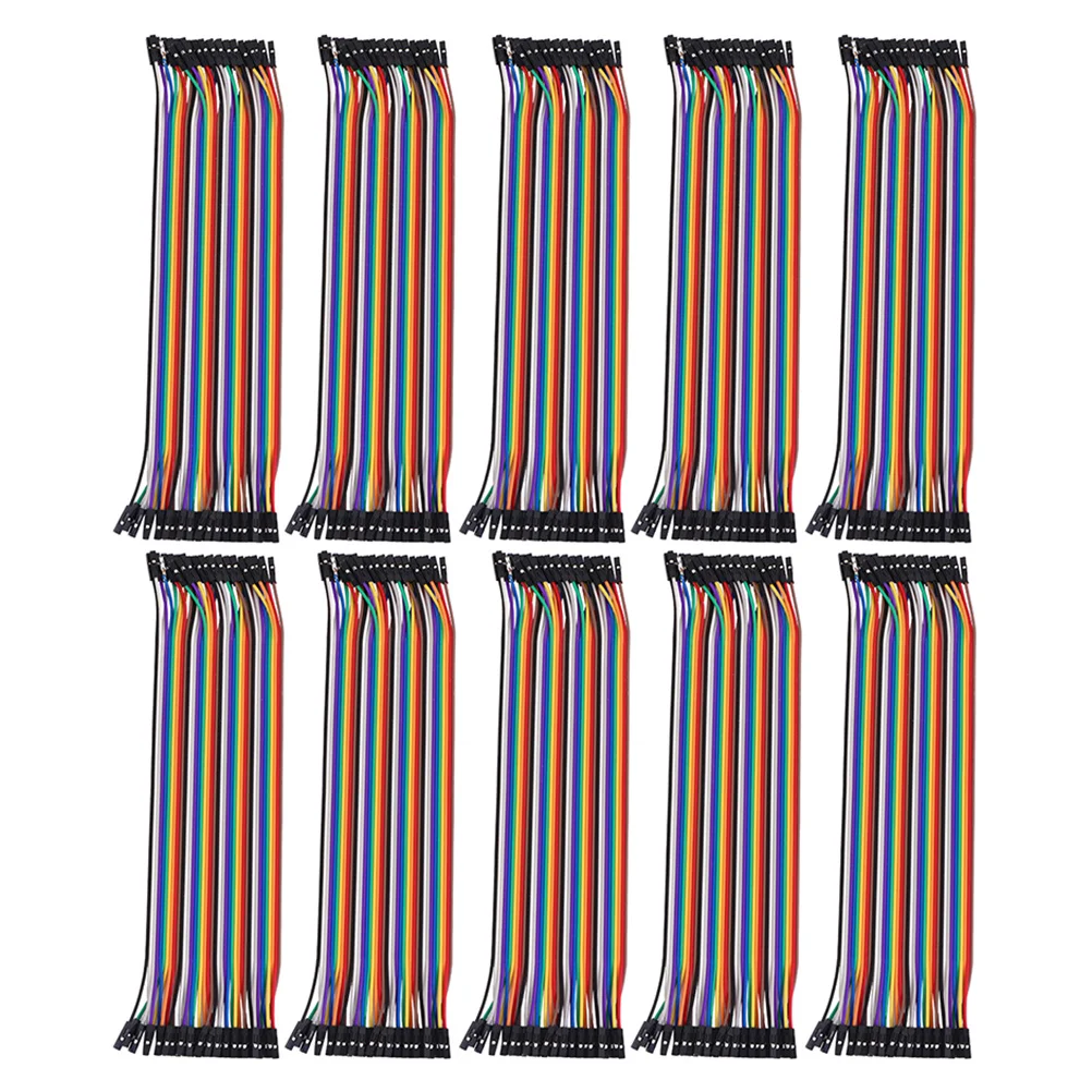 10Pcs Wire Ribbon Cable 40Pin Female to Female Breadboard Jumper Wire Preformed Solderless Wiring Kit for Prototyping
10Pcs Wire Ribbon Cable 40Pin Female to Female Breadboard Jumper Wire Preformed Solderless Wiring Kit for Prototyping
