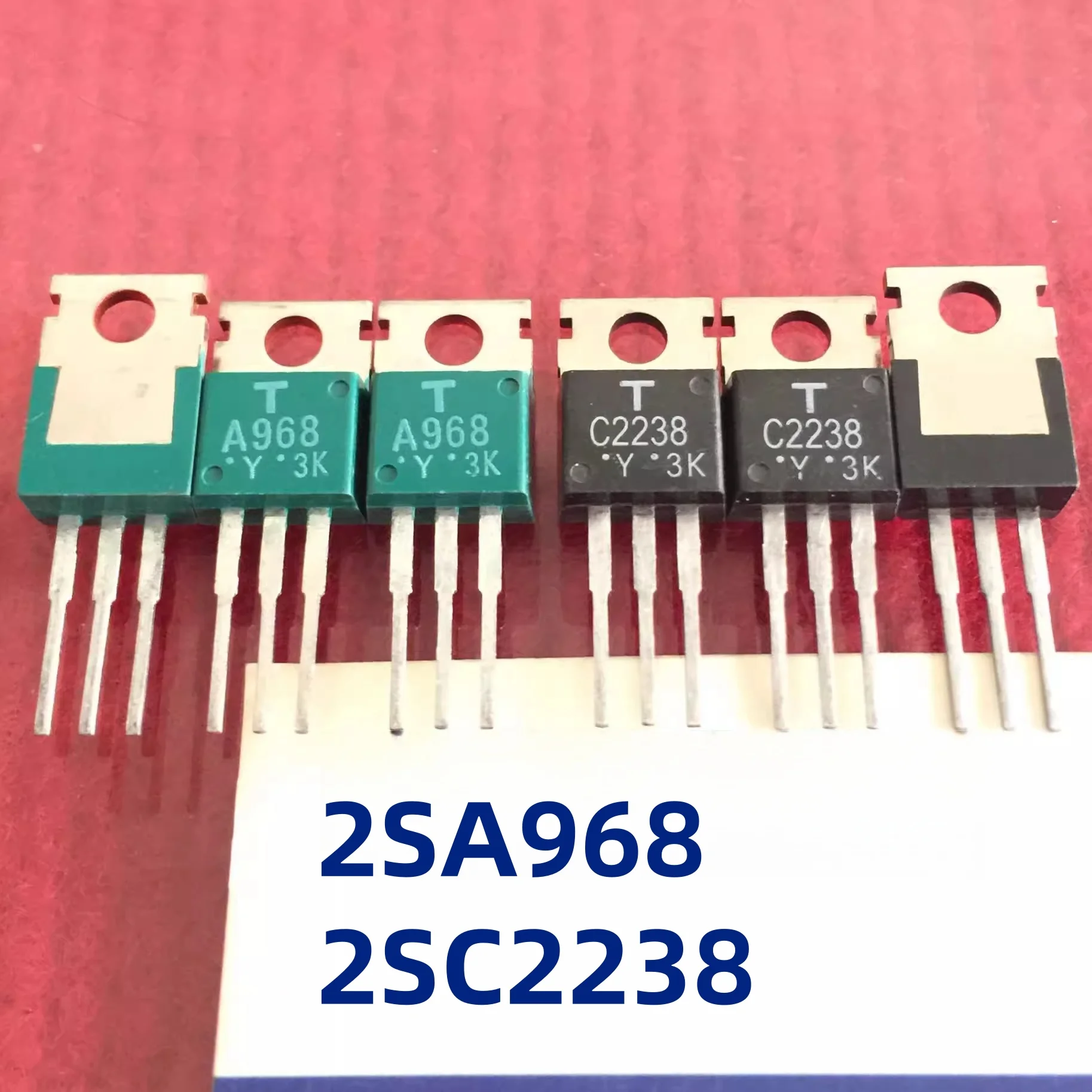 5pairs/10pcs 100% new original (5pcs 2SA968+5pcs 2SC2238) 2SA968-Y/2SC2238-Y/A968/C2238
5pairs/10pcs 100% new original (5pcs 2SA968+5pcs 2SC2238) 2SA968-Y/2SC2238-Y/A968/C2238