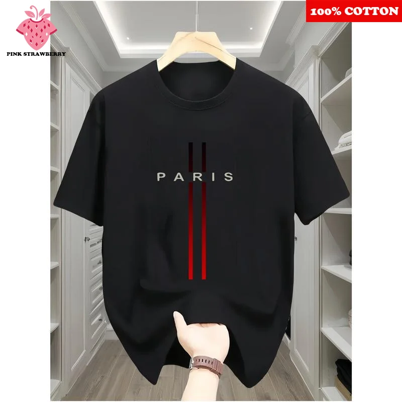Fashion Paris Print T-shirt Men's Summer New 2025 New 100% Cotton Neck Short Short Sleeve Tee Gym Casual comfort Sports Top Men
Fashion Paris Print T-shirt Men's Summer New 2025 New 100% Cotton Neck Short Short Sleeve Tee Gym Casual comfort Sports Top Men
