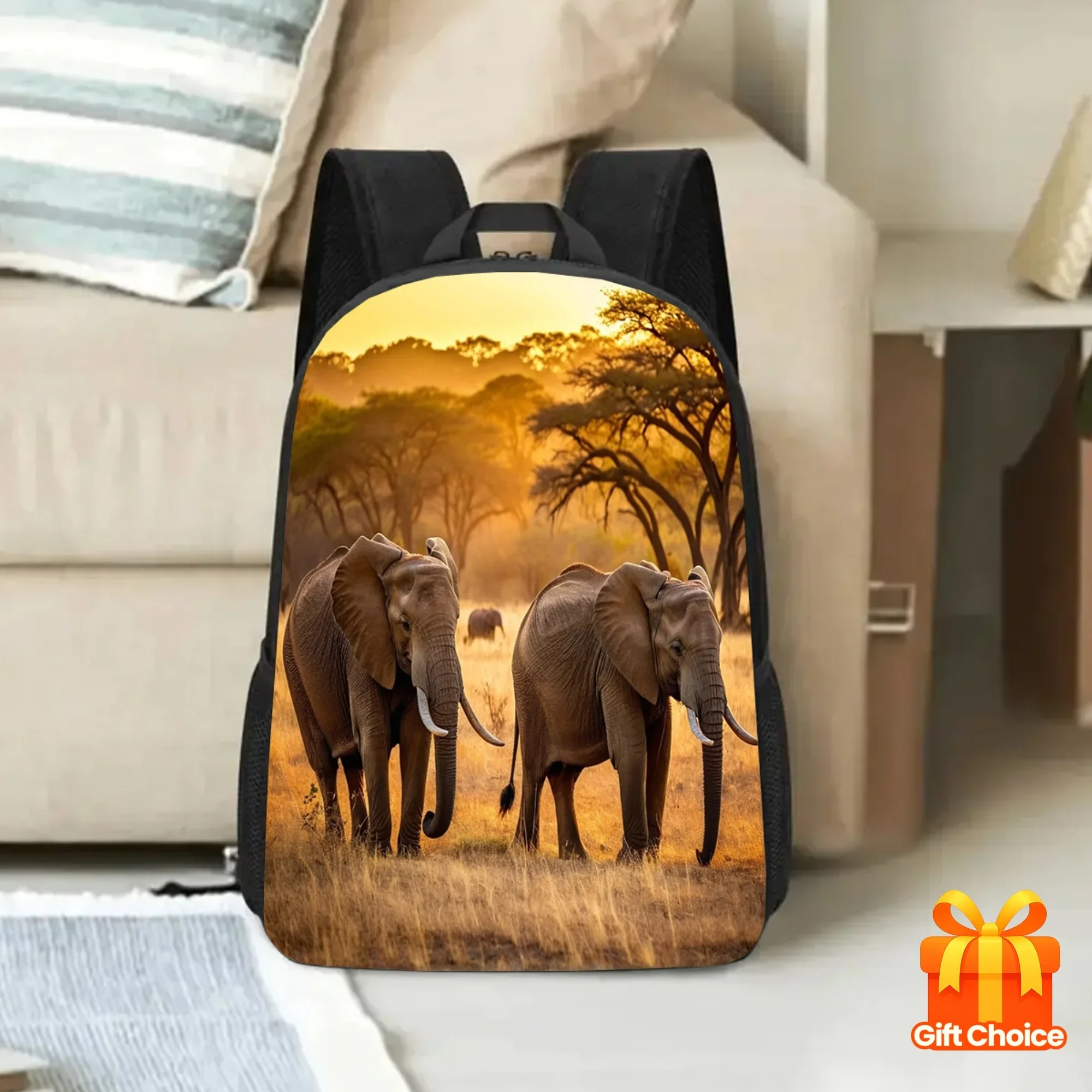 JIT 1pc, African Elephant Large Capacity 17 Inch Casual Backpack Laptop Bag with Water Bottle Holder - Lightweight Durable
JIT 1pc, African Elephant Large Capacity 17 Inch Casual Backpack Laptop Bag with Water Bottle Holder - Lightweight Durable