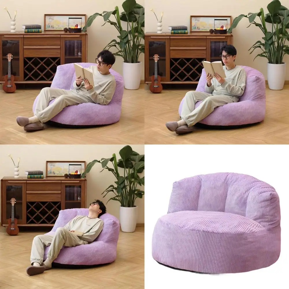 Вельветовое кресло-мешок лавандового цвета для взрослых с наполнителем из пенопласта для удобной гостиной, спальни, общежития и офиса
Вельветовое кресло-мешок лавандового цвета для взрослых с наполнителем из пенопласта для удобной гостиной, спальни, общежития и офиса