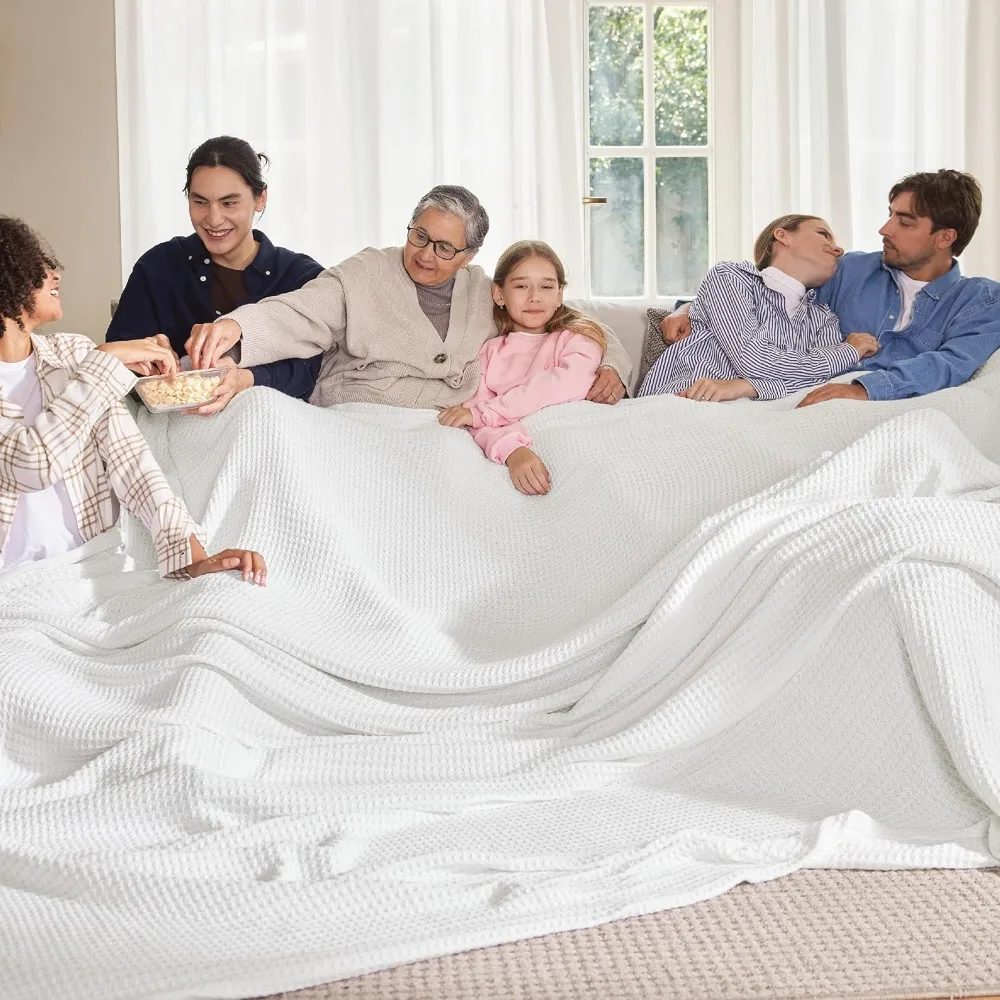 Bedsure Gentlesoft 100% Cotton Large Blanket Oversized King for Bed - Breathable Thick Waffle Weave Blanket for Summer, Couch Co
Bedsure Gentlesoft 100% Cotton Large Blanket Oversized King for Bed - Breathable Thick Waffle Weave Blanket for Summer, Couch Co