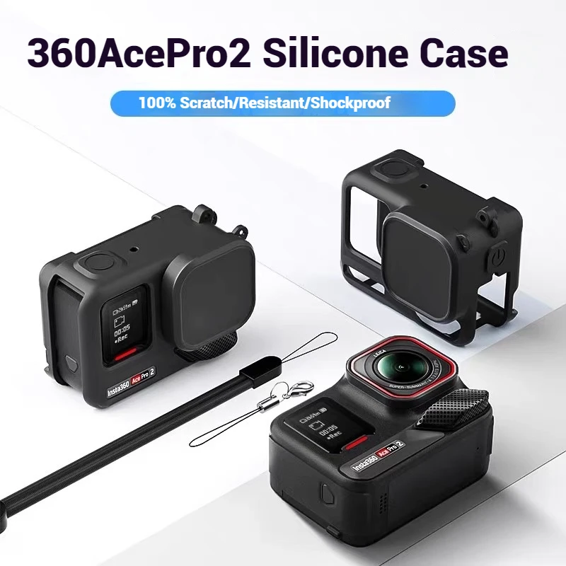 Silicone Protective Case for Insta360 Ace pro 2 Body with Integrated Lens Cap And Strap Camera Cover Body Silicone Case
Silicone Protective Case for Insta360 Ace pro 2 Body with Integrated Lens Cap And Strap Camera Cover Body Silicone Case
