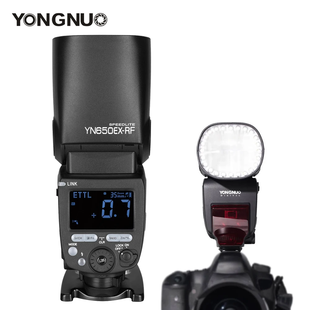 Yongnuo YN650EXRF Wireless Flash Speedlite GN60 24pcs LED lamp Beads TTL HSS Master Slave Flash for Canon R5 R6 1DX DSLR Camera
Yongnuo YN650EXRF Wireless Flash Speedlite GN60 24pcs LED lamp Beads TTL HSS Master Slave Flash for Canon R5 R6 1DX DSLR Camera