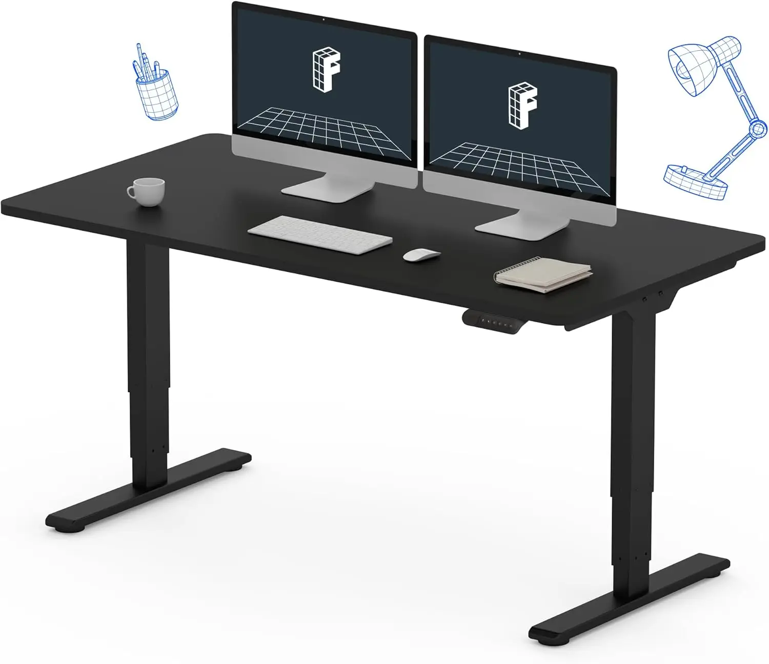 E6 Essential Стоячий стол с двумя двигателями, 3-ступенчатый цельный электрический стол с регулируемой высотой 55x28 дюймов, стол для домашнего офиса
E6 Essential Стоячий стол с двумя двигателями, 3-ступенчатый цельный электрический стол с регулируемой высотой 55x28 дюймов, стол для домашнего офиса