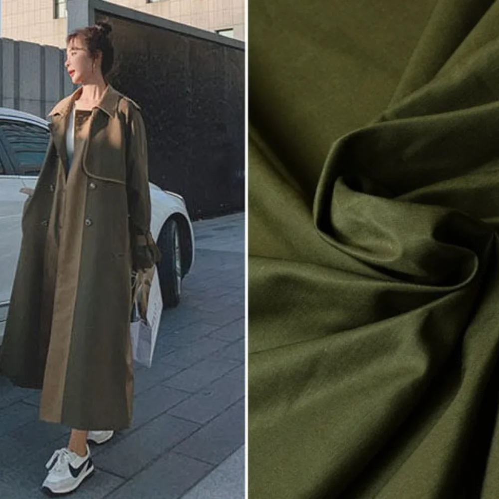Polyester Fiber Solid Color Fabric Wrinkle Resistant Fine Twill Draped Jacket Parka Trench Cloth for Fashion Sewing By Meter
Polyester Fiber Solid Color Fabric Wrinkle Resistant Fine Twill Draped Jacket Parka Trench Cloth for Fashion Sewing By Meter