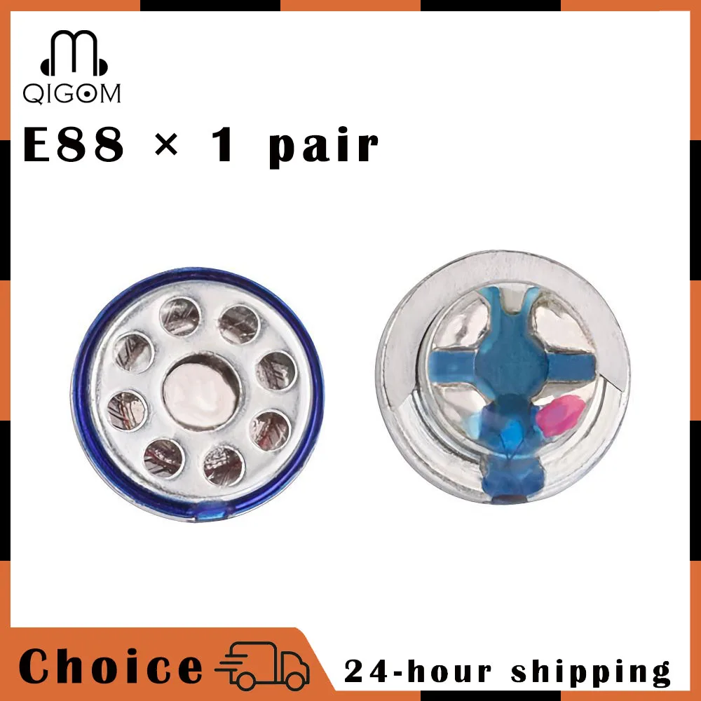 QIGOM E88 32ohms 102dB DIY Earphone Driver Titanium Film 10MM Unit Strong Magnetic Drive Alto Treble High Resolution 1 Pair
QIGOM E88 32ohms 102dB DIY Earphone Driver Titanium Film 10MM Unit Strong Magnetic Drive Alto Treble High Resolution 1 Pair