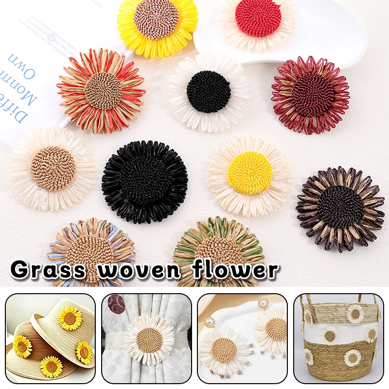 50Pcs Raffia Sunflower Daisy Artificial Flowers Pp Grass Diy Summer Beach Hat Decor Handmade Craft Supplies Household
50Pcs Raffia Sunflower Daisy Artificial Flowers Pp Grass Diy Summer Beach Hat Decor Handmade Craft Supplies Household