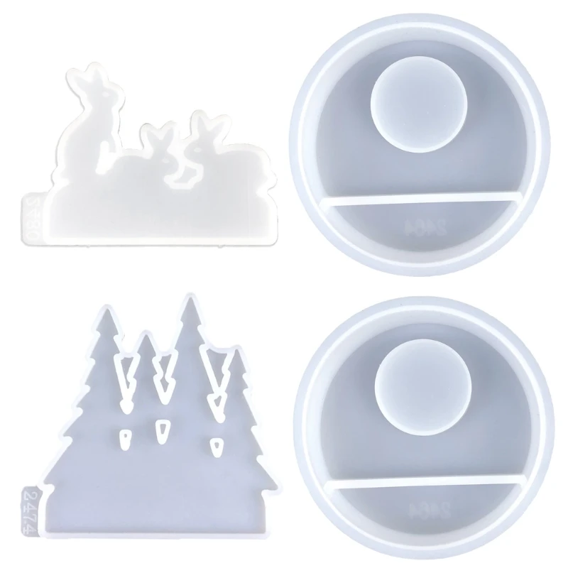 3D Candlestick Silicone Mold Rabbit/Pine Forests Shaped Stand Molds Gypsum Holder Mould Home Decorations
3D Candlestick Silicone Mold Rabbit/Pine Forests Shaped Stand Molds Gypsum Holder Mould Home Decorations
