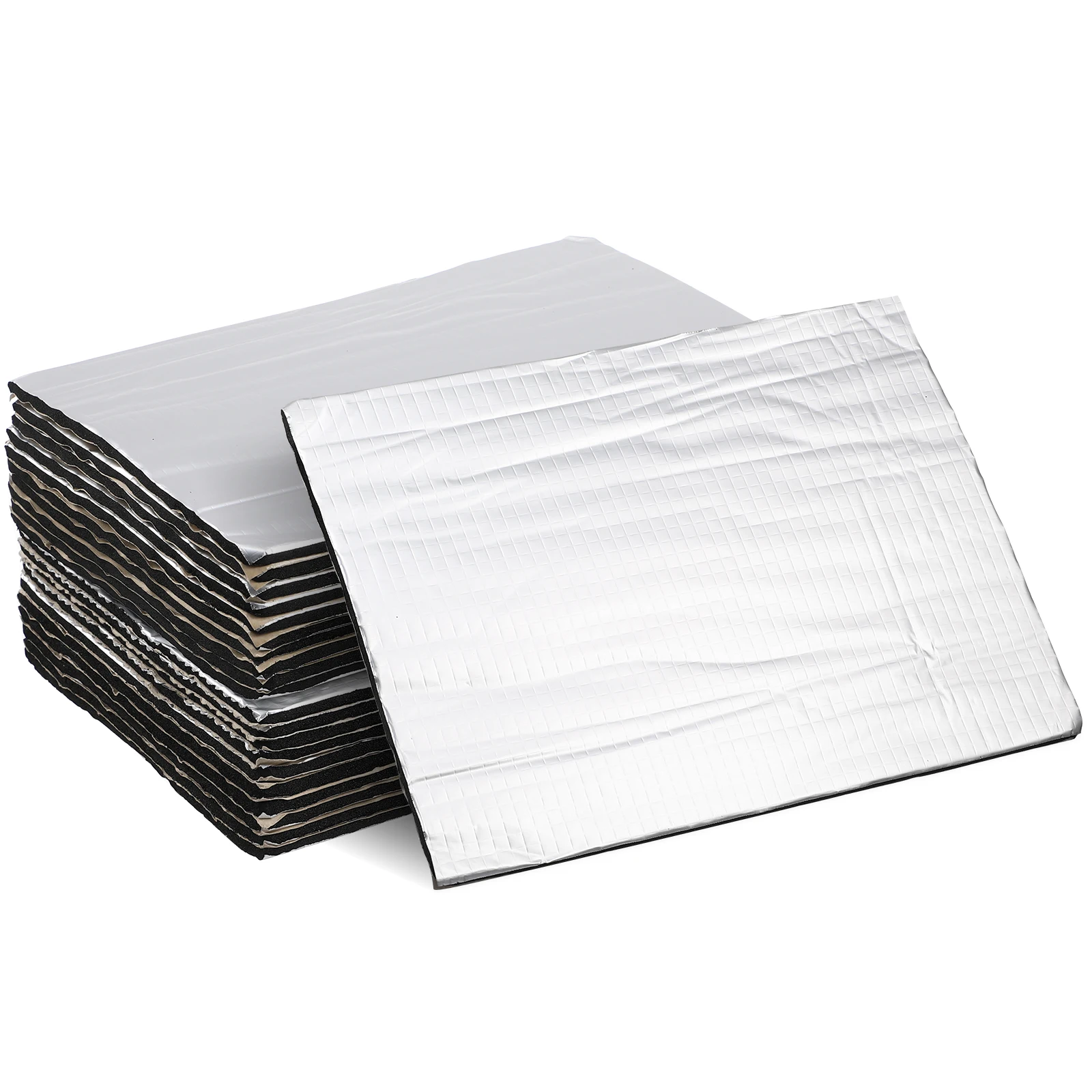 20pcs Car Sound Insulation Pad 25x18cmx5mm Effective Noise Reduction Heat Shield Material Sound Deadening Mat Silver
20pcs Car Sound Insulation Pad 25x18cmx5mm Effective Noise Reduction Heat Shield Material Sound Deadening Mat Silver