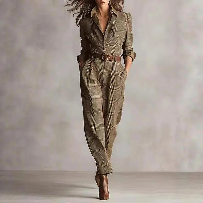 Retro Plaid Jumpsuit Women Overall Playsuit Spring Summer Casual Romper
Retro Plaid Jumpsuit Women Overall Playsuit Spring Summer Casual Romper