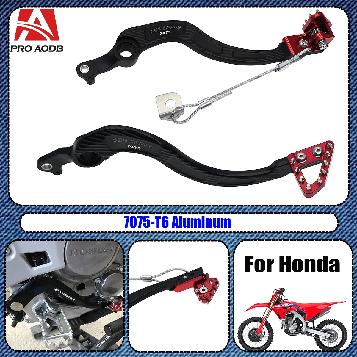 For Honda CRF250R CRF450R CRF450RX 2002-2020 CRF 250 450 CRF250X CRF450X 2005-2017 Motorcycle CNC Forged Rear Brake Pedal Lever
For Honda CRF250R CRF450R CRF450RX 2002-2020 CRF 250 450 CRF250X CRF450X 2005-2017 Motorcycle CNC Forged Rear Brake Pedal Lever