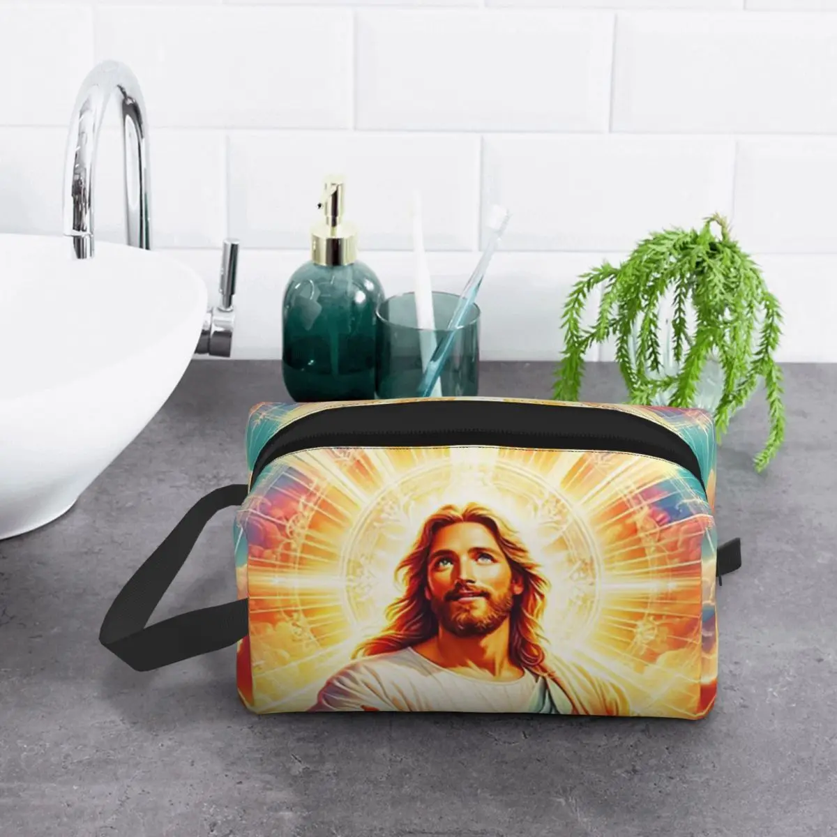 Библейская косметичка Иисуса, косметический органайзер для хранения, комплект Dopp, косметичка для туалетных принадлежностей для женщин, красивый дорожный пенал
Библейская косметичка Иисуса, косметический органайзер для хранения, комплект Dopp, косметичка для туалетных принадлежностей для женщин, красивый дорожный пенал