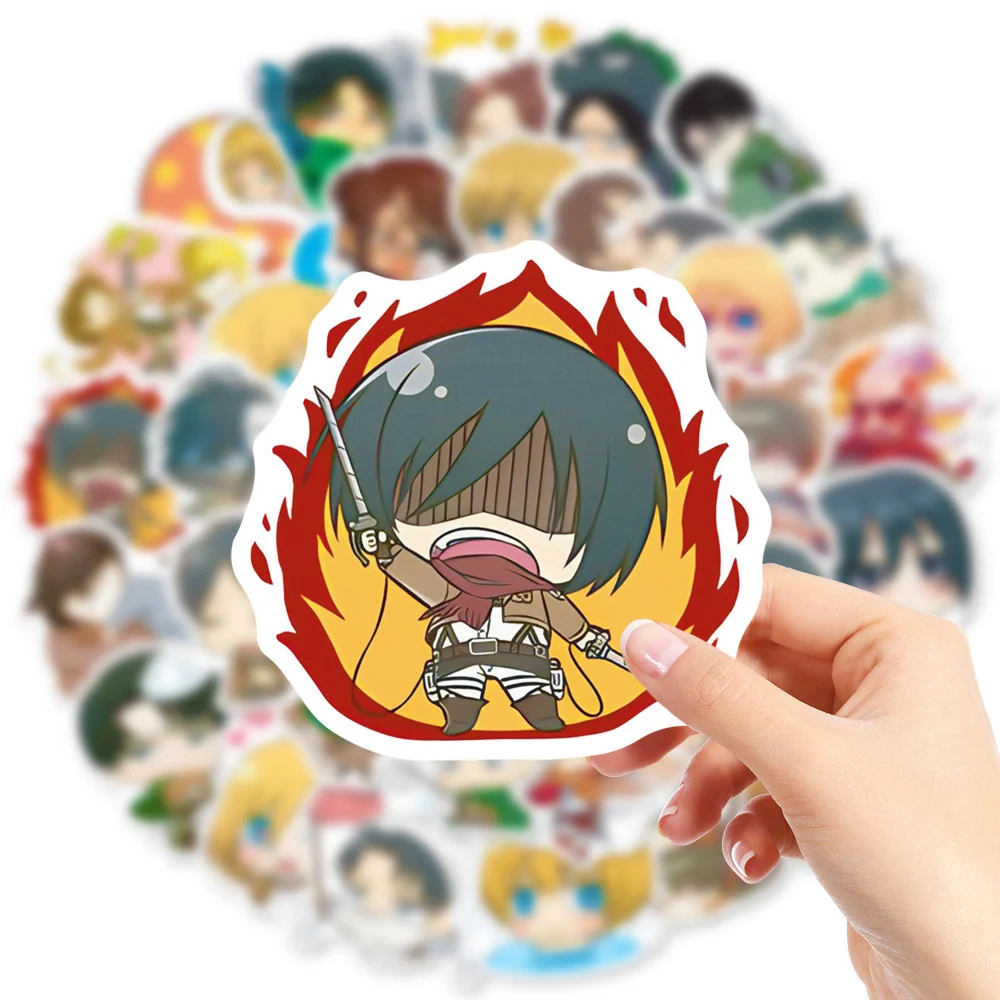 10/30/50pcs Cute Attack on Titan Anime Stickers Funny Cartoon Graffiti Decals DIY Notebook Phone Suitcase Waterproof Sticker Toy
10/30/50pcs Cute Attack on Titan Anime Stickers Funny Cartoon Graffiti Decals DIY Notebook Phone Suitcase Waterproof Sticker Toy