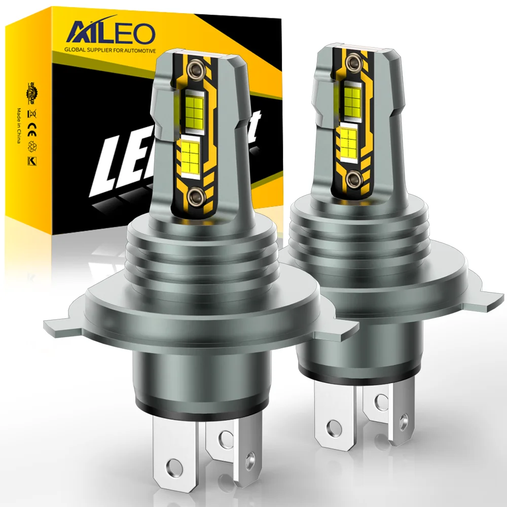 AILEO 2Pcs H4 200W 22000LM LED Lights 6500K Headlight Bulb Hi/Lo Beam Mini Size Design Wireless For Car Lamp CSP 5570 Chip White
AILEO 2Pcs H4 200W 22000LM LED Lights 6500K Headlight Bulb Hi/Lo Beam Mini Size Design Wireless For Car Lamp CSP 5570 Chip White