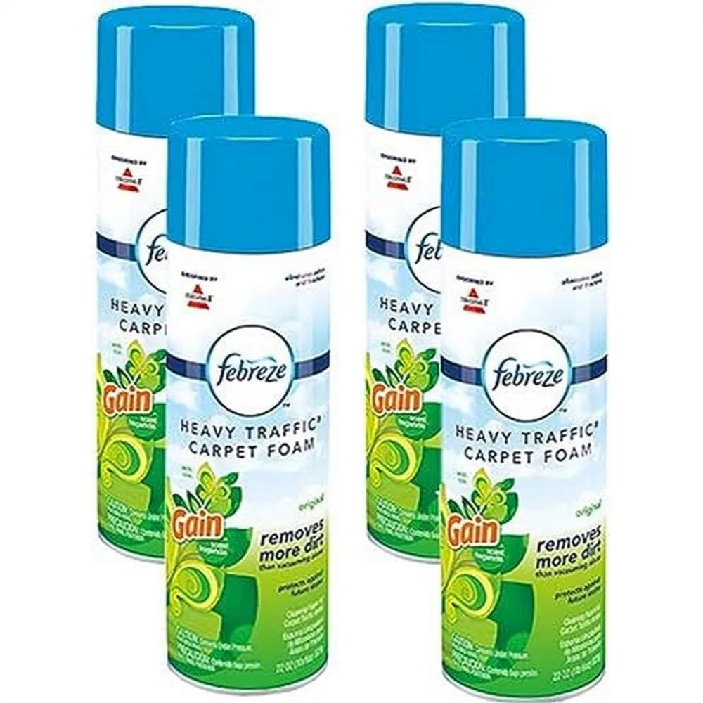Heavy Traffic Carpet Foam Cleaner for Pets and Odors, 22oz (Pack of 4), Removes Dirt and Stains
Heavy Traffic Carpet Foam Cleaner for Pets and Odors, 22oz (Pack of 4), Removes Dirt and Stains