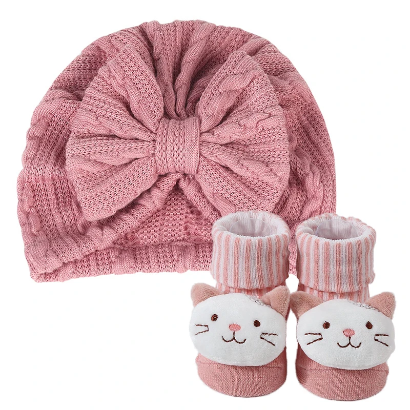 2pcs Newborn Baby Hat Set Baby Girl Turban Hat With Socks Cartoon Infant Knitting Beanies Cap Girl Headwraps Accessories
2pcs Newborn Baby Hat Set Baby Girl Turban Hat With Socks Cartoon Infant Knitting Beanies Cap Girl Headwraps Accessories