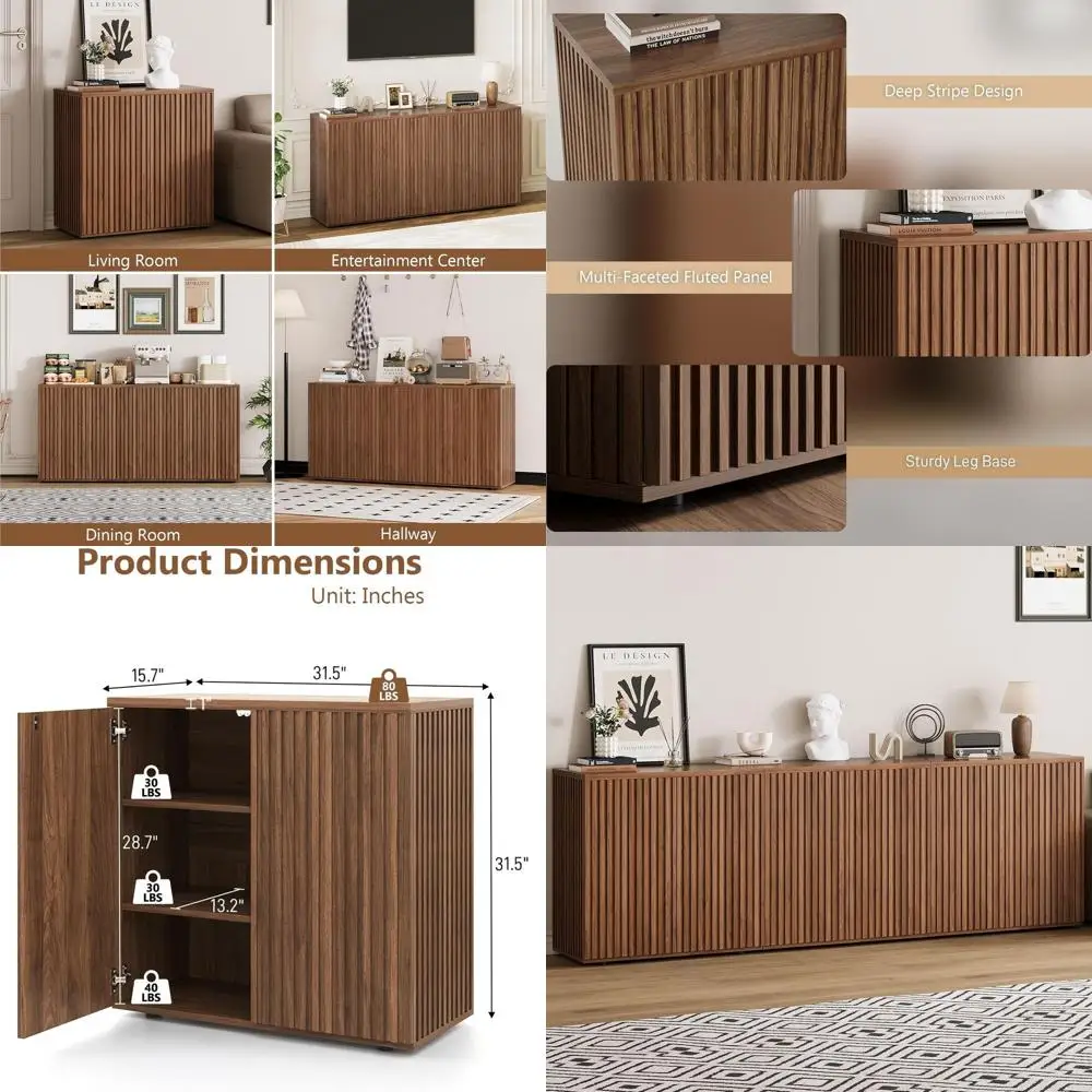 Буфет Walnut 94.5 с регулируемыми полками для гостиной, прихожей, кухни и коридора
Буфет Walnut 94.5 с регулируемыми полками для гостиной, прихожей, кухни и коридора