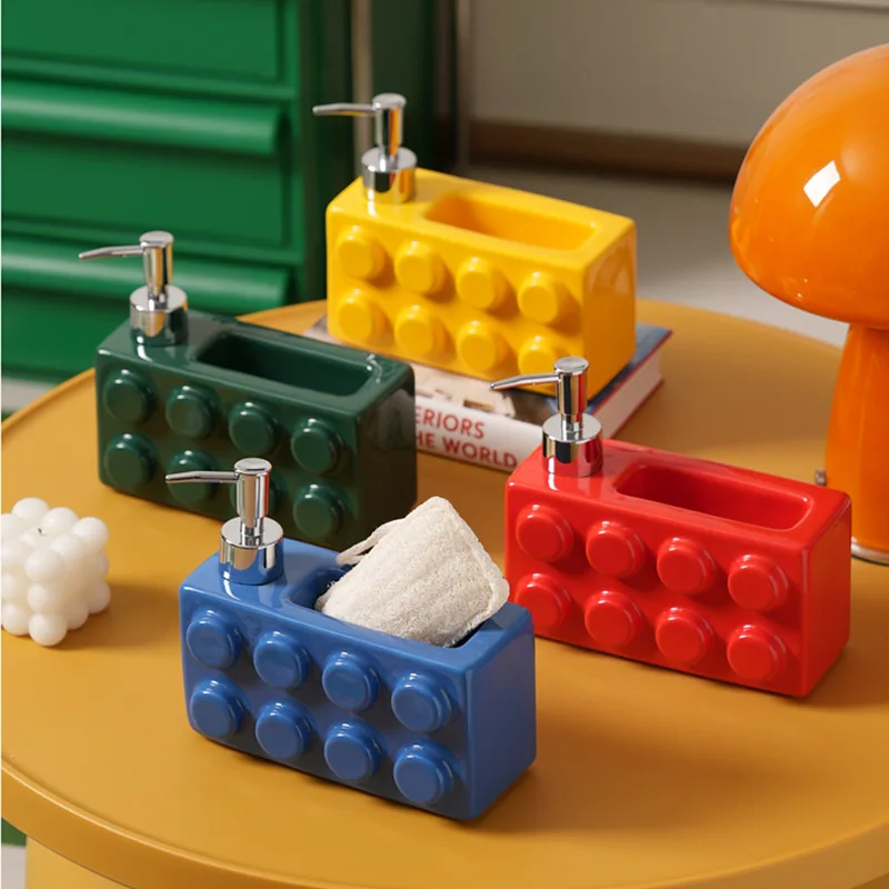 750ML Ceramic Building Block Lotion Bottle Large Capacity Bathroom Soap Dispenser Home Shampoo Shower Gel Lotion Storage Bottle
750ML Ceramic Building Block Lotion Bottle Large Capacity Bathroom Soap Dispenser Home Shampoo Shower Gel Lotion Storage Bottle