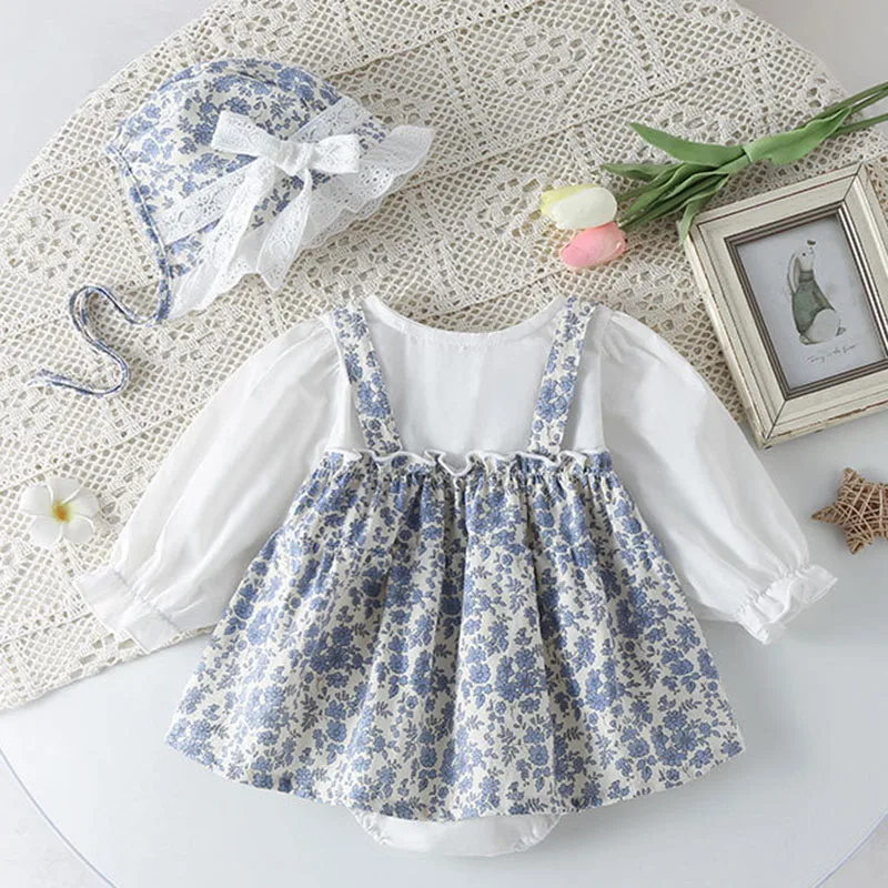 Newborn Baby Girls Bodysuits+Hat Printing Stitching Cotton Long Sleeve Infant Baby Girls Jumpsuit Autumn Spring Baby Clothing
Newborn Baby Girls Bodysuits+Hat Printing Stitching Cotton Long Sleeve Infant Baby Girls Jumpsuit Autumn Spring Baby Clothing