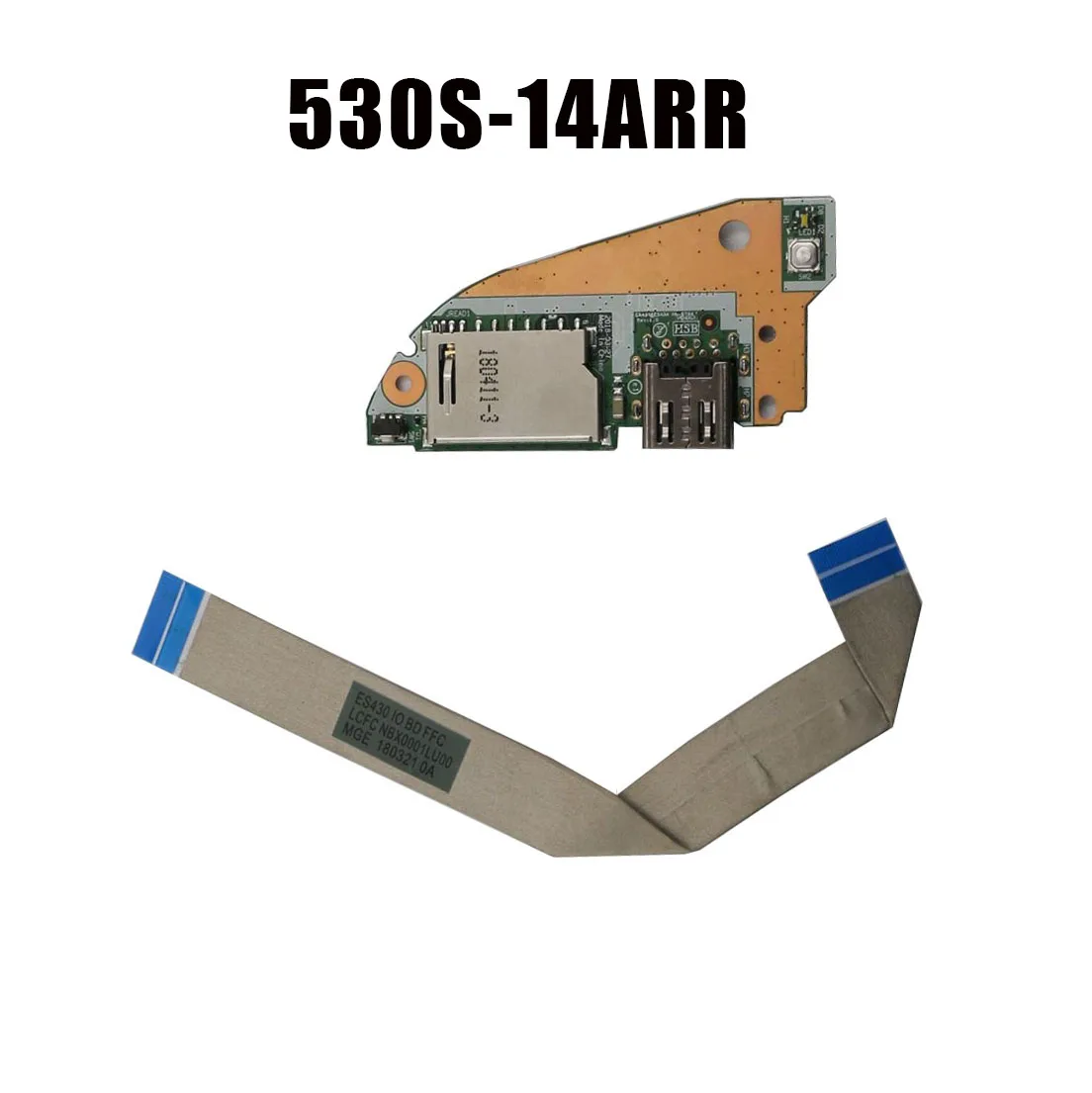 5C50R47691 ES430 NBX0001LU00 USB-плата ввода-вывода для ноутбука Lenovo Ideapad 530S-14ARR 81H1, новая
5C50R47691 ES430 NBX0001LU00 USB-плата ввода-вывода для ноутбука Lenovo Ideapad 530S-14ARR 81H1, новая