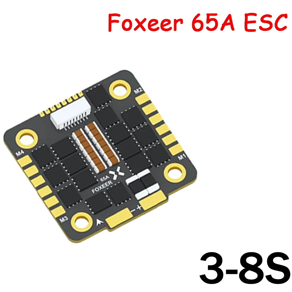 Foxeer Reaper F4 128K Mini 45A / 60A / 65A BLheli32 4in1 Brushless ESC DSHOT1200 3-6S 3-8S for RC FPV Racing Freestyle Drones
Foxeer Reaper F4 128K Mini 45A / 60A / 65A BLheli32 4in1 Brushless ESC DSHOT1200 3-6S 3-8S for RC FPV Racing Freestyle Drones