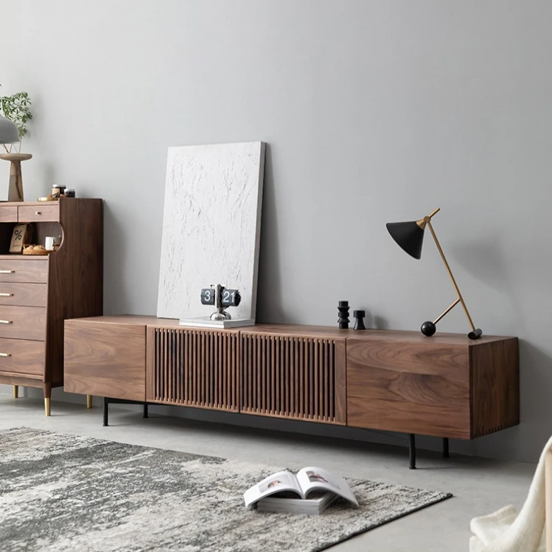 Black Walnut All Solid Wood TV Sideboard Cherry Wood Living Room Coffee Table Combination Modern Simple Storage Cabinet Locker
Black Walnut All Solid Wood TV Sideboard Cherry Wood Living Room Coffee Table Combination Modern Simple Storage Cabinet Locker