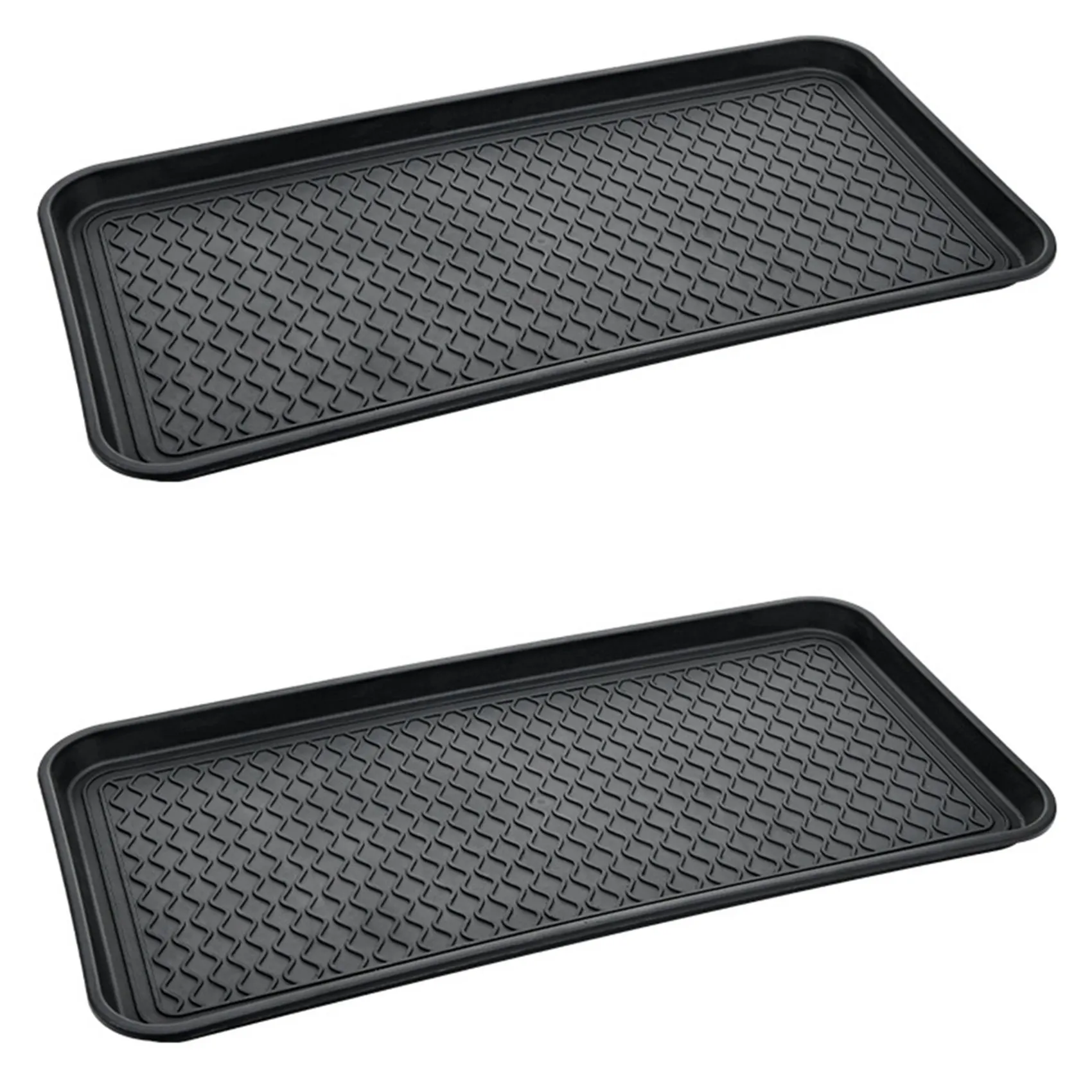2X Shoe Drip Tray With High Rim (76.2 X 38 X 3.1 Cm) Shoe Rack, Waterproof Shoe Tray,Shoe Mat For Outdoor, Garden Black
2X Shoe Drip Tray With High Rim (76.2 X 38 X 3.1 Cm) Shoe Rack, Waterproof Shoe Tray,Shoe Mat For Outdoor, Garden Black