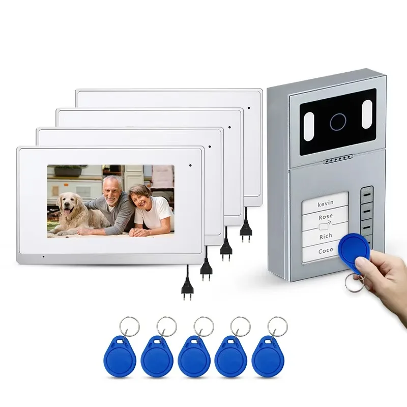 OEM Hot Sales Multi Apartment 4 Family Wifi Tuya Video Door Phone Intercom System Only Call Panel Price
OEM Hot Sales Multi Apartment 4 Family Wifi Tuya Video Door Phone Intercom System Only Call Panel Price