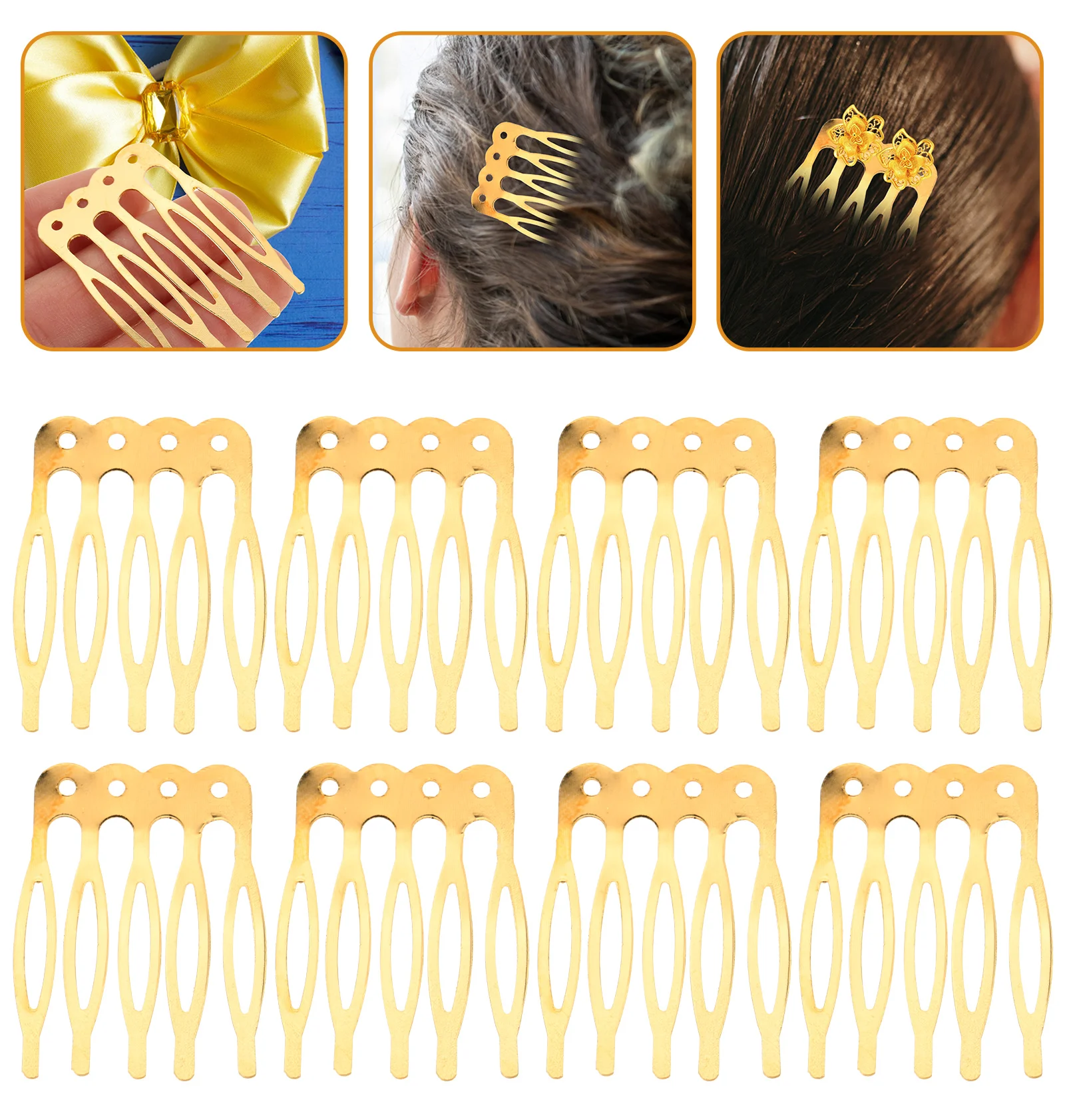 Hair Combing Tools for Styling Gold Small Girls Women DIY Accessories Set Hairpin Comb Headdress handmade durable smooth texture
Hair Combing Tools for Styling Gold Small Girls Women DIY Accessories Set Hairpin Comb Headdress handmade durable smooth texture