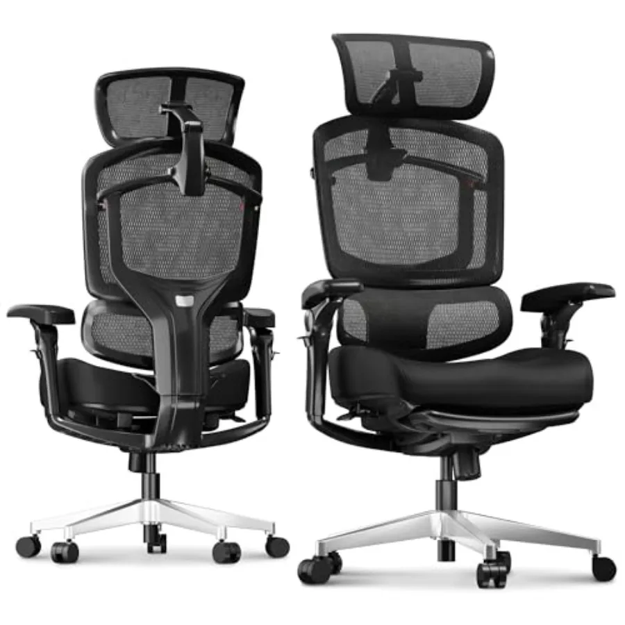 ErgoX-PRO Ergonomic Office Chair with Footrest Black Cloudtech Cushion, 5D Lumbar, 7D Armrests, 4D Headrest, 551LBS Capacity Of
ErgoX-PRO Ergonomic Office Chair with Footrest Black Cloudtech Cushion, 5D Lumbar, 7D Armrests, 4D Headrest, 551LBS Capacity Of