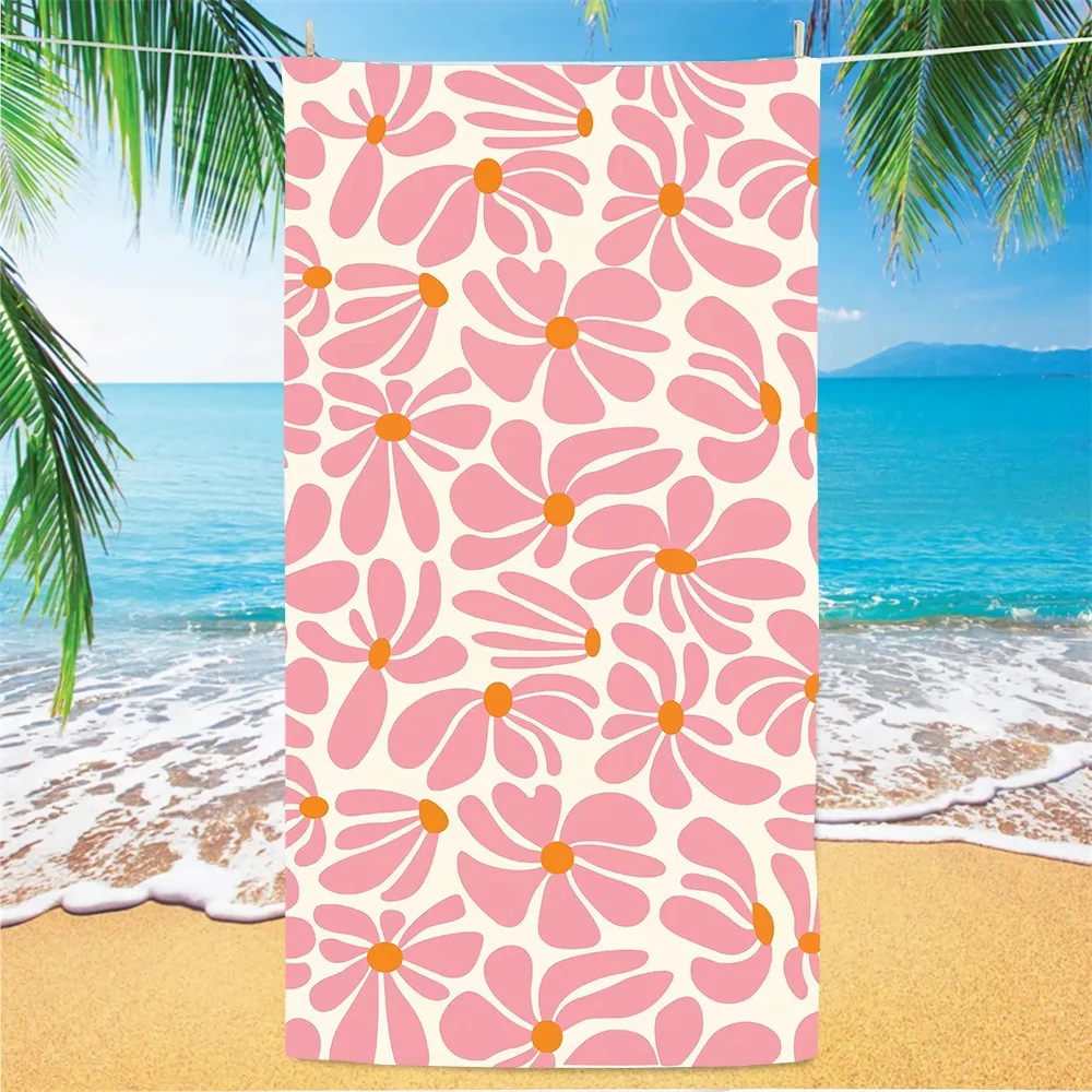 Boho Flower Beach Towel, Vibrant Poppy Daisy Print Summer Towel, Lightweight Absorbent Towel for Beach, Pool, Camping, Vacation
Boho Flower Beach Towel, Vibrant Poppy Daisy Print Summer Towel, Lightweight Absorbent Towel for Beach, Pool, Camping, Vacation