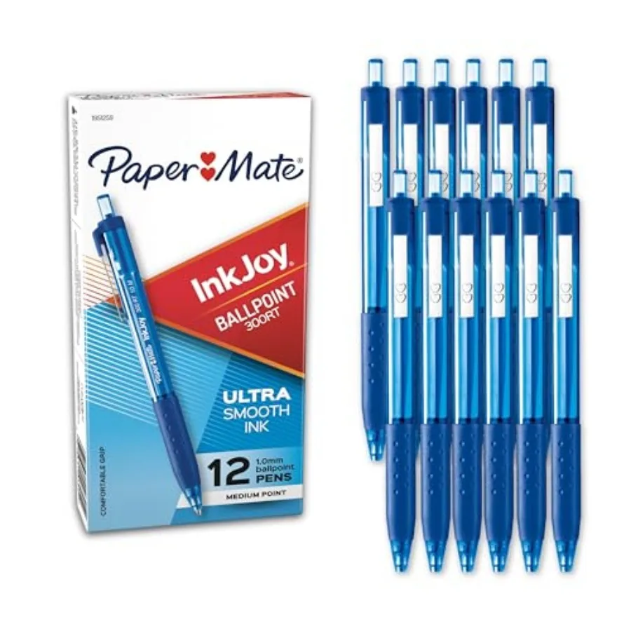 InkJoy 300RT Retractable Ballpoint Pens, Medium Point 1.0mm,Ink, 12 Count - Writing, Journaling, Note-Taking, Office Supplies,
InkJoy 300RT Retractable Ballpoint Pens, Medium Point 1.0mm,Ink, 12 Count - Writing, Journaling, Note-Taking, Office Supplies,