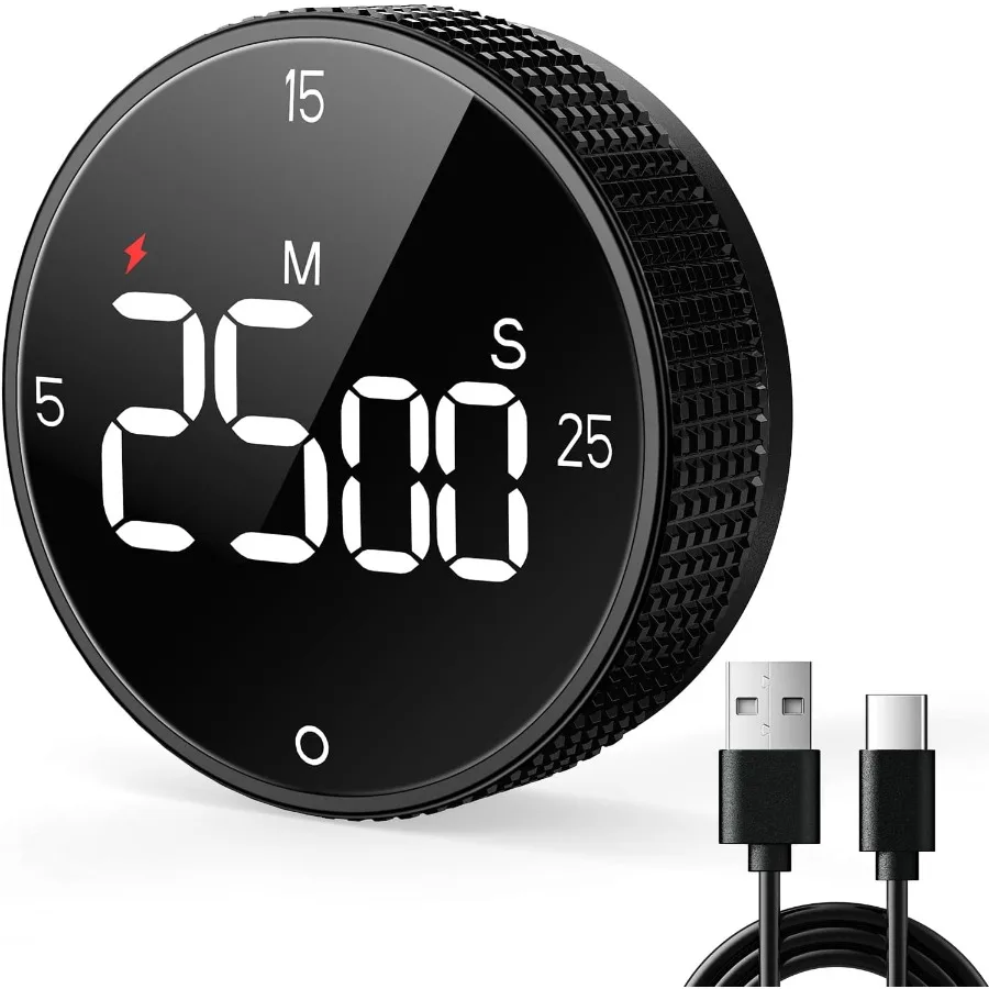 USB перезаряжаемый магнитный цифровой кухонный таймер с аккумулятором 800 мАч для приготовления пищи, выпечки, гриля и учебы, большая счетчик с дисплеем
USB перезаряжаемый магнитный цифровой кухонный таймер с аккумулятором 800 мАч для приготовления пищи, выпечки, гриля и учебы, большая счетчик с дисплеем