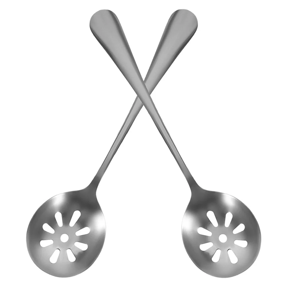 2 Pcs Stainless Steel Spoon Slotted Metal Spoons Spaghetti Kitchen Tools Dinner for Serving Portable
2 Pcs Stainless Steel Spoon Slotted Metal Spoons Spaghetti Kitchen Tools Dinner for Serving Portable