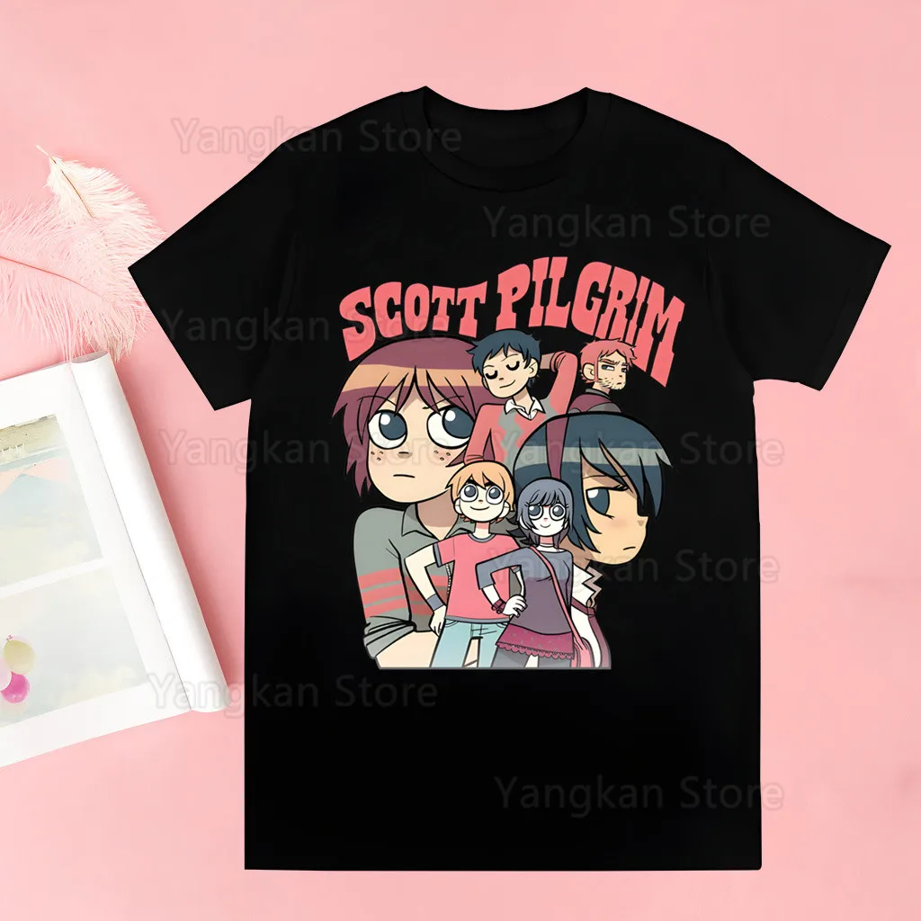 Топы Scott Pilgrim, женская одежда, модные летние футболки в стиле Харадзюку, уличная белая блузка Y2k
Топы Scott Pilgrim, женская одежда, модные летние футболки в стиле Харадзюку, уличная белая блузка Y2k