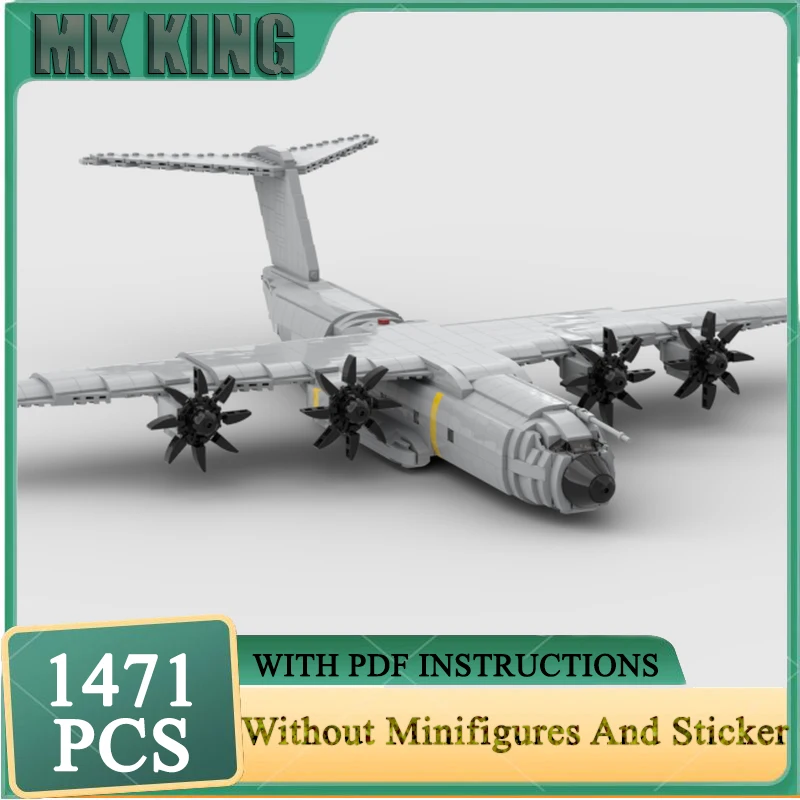 Moc Building Bricks Военный атлас A-400M Мини-масштабная модель самолета Технология Модульные блоки DIY Сборка Рождественский подарочный набор
Moc Building Bricks Военный атлас A-400M Мини-масштабная модель самолета Технология Модульные блоки DIY Сборка Рождественский подарочный набор