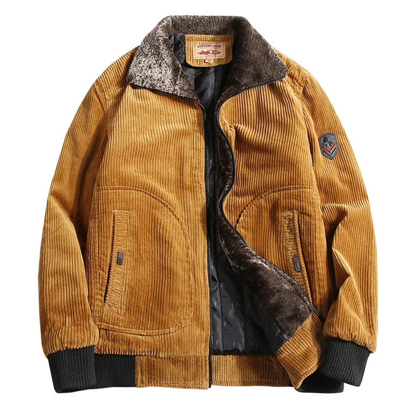 Men's Corduroy Lined Jacket Warm Thick Cargo Jacket Coats Fleece Windbreaker Parkas High Quality Autumn Winter Vintage parka
Men's Corduroy Lined Jacket Warm Thick Cargo Jacket Coats Fleece Windbreaker Parkas High Quality Autumn Winter Vintage parka