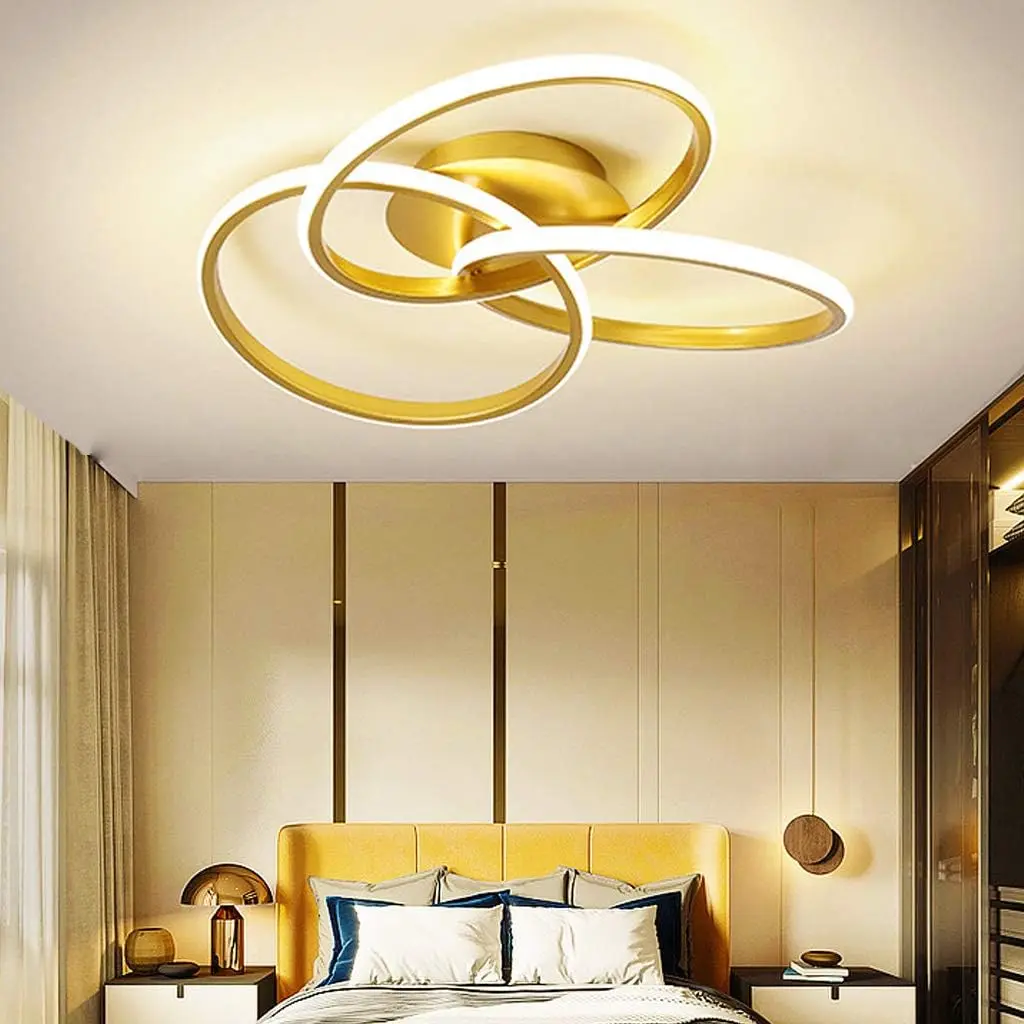 LED Ceiling Light Changeable Modern LED Ceiling Light Gold Aluminium Ceiling Light for Bedroom, Living Room, Kitchen, Hallway
LED Ceiling Light Changeable Modern LED Ceiling Light Gold Aluminium Ceiling Light for Bedroom, Living Room, Kitchen, Hallway