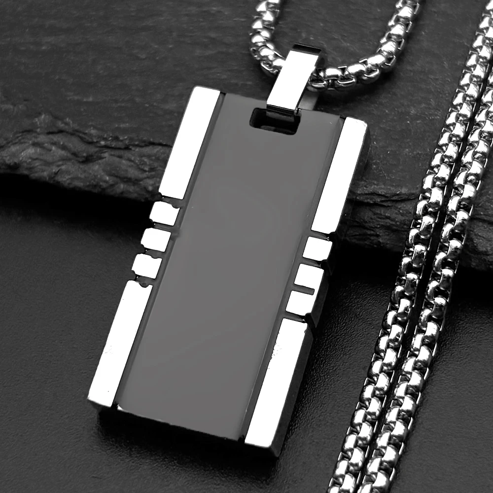 Hiphop Titanium Steel Dog Tag Pendant Necklace For Women Men Stainless Steel Gold Color Punk Male Square Chain Jewelry Gifts
Hiphop Titanium Steel Dog Tag Pendant Necklace For Women Men Stainless Steel Gold Color Punk Male Square Chain Jewelry Gifts